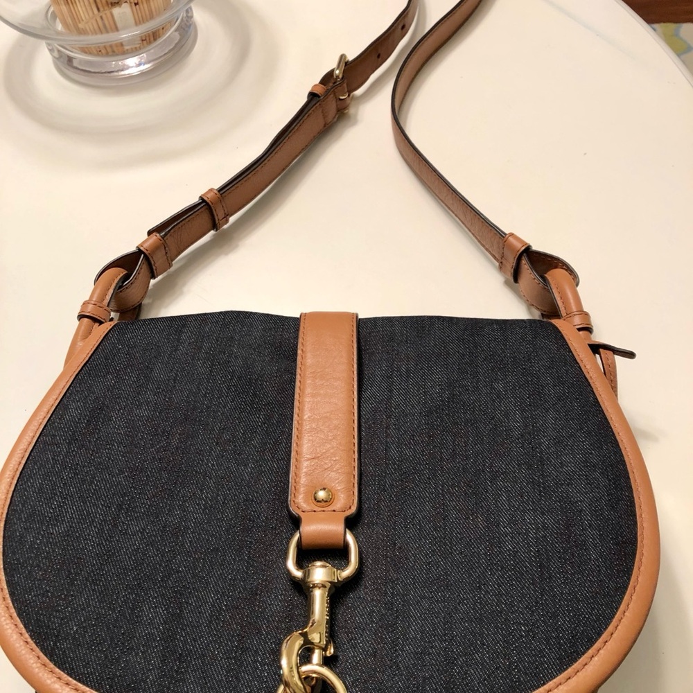 Michael Kors Tan and Navy Women's Crossbody